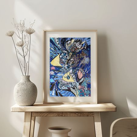 Ирина Шумская (Авторская графика - 
                  40 x 60 см) Букет