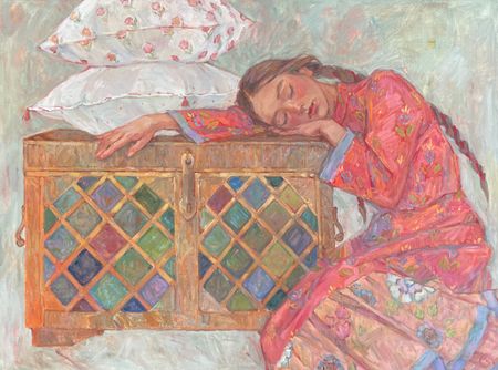 Залифа Хибатова (Картина, живопись - 
                  80 x 60 см) Невеста