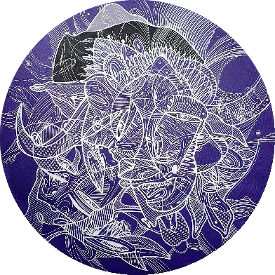 Адиль Аубекеров (Картина, живопись - 
                  60 x 60 см) Без названия