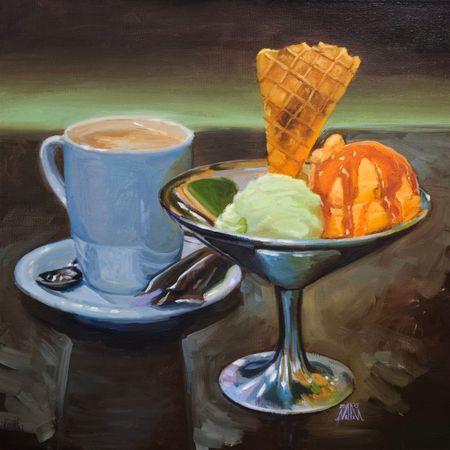 Мария Максимова (Картина, живопись - 
                  40 x 40 см) ICE CREAM VII