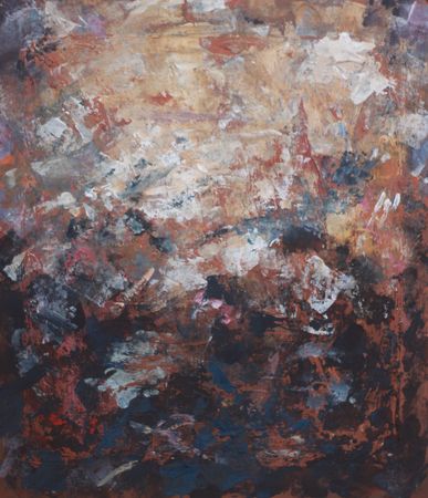 Мария Алдашкова (Картина, живопись - 
                  60 x 70 см) Полет над крышами