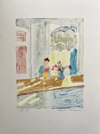 Наталья Чобанян (Графика печатная - 
                  29 x 41 см) Весеннее солнце на завтрак
