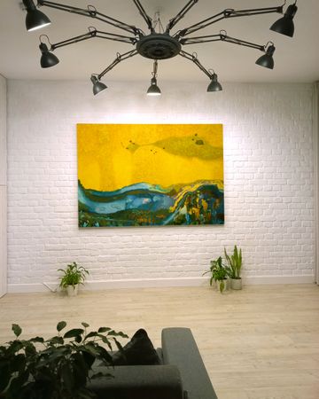 Алексей Слон (Картина, живопись - 
                  200 x 140 см) Золотой поток