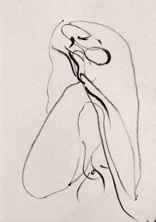 Юлия Немова (Авторская графика - 
                  29.7 x 42 см) 04