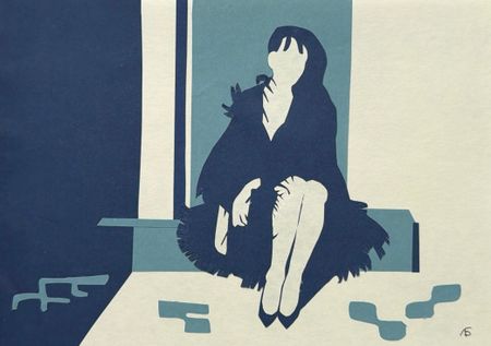 Елена Быстрай (Коллаж / ассамбляж - 
                  21 x 15 см) Оммаж Ф. Феллини
