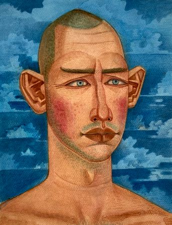 Иван Афонский (Авторская графика - 
                  24 x 31 см) Образ (1)