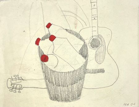 Марсель Ялалов (Авторская графика - 
                  42 x 32 см) Ведро