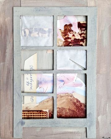 Валерия Финина (Коллаж / ассамбляж - 
                  20 x 25 см) Эльбрус
