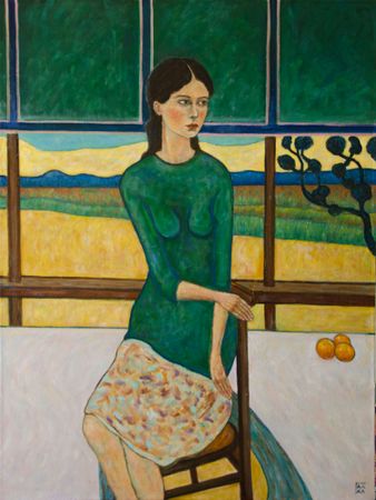 Александр Галяцкий (Картина, живопись - 
                  60 x 80 см) Встречи на Марсе