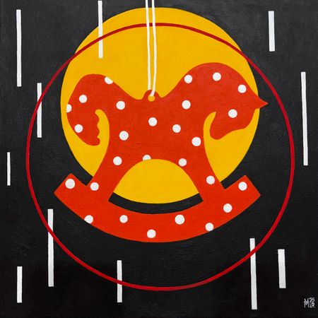 Валентина Мир (Картина, живопись - 
                  30 x 30 см) Лошадка