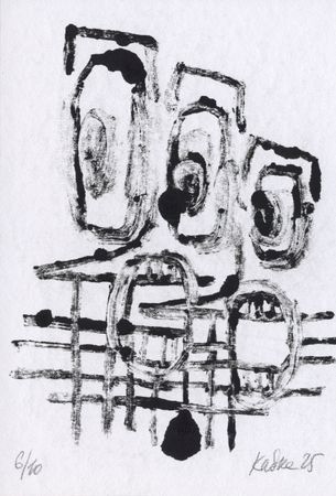 Дмитрий Кавка (Графика печатная - 
                  15 x 21 см) Без названия (№6/10)