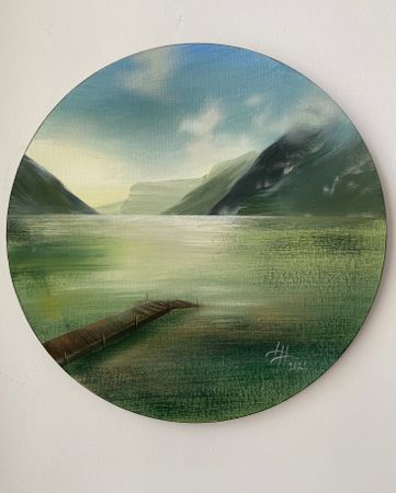 Динара Хёртнагль (Картина, живопись - 
                  30 x 30 см) Skylights