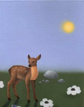 СВЕТ-ЛАНА (Картина, живопись - 
                  20 x 25 см) Под Солнцем