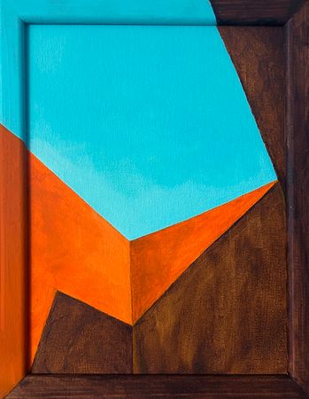 Мария Субботина (Картина, живопись - 
                  18 x 24 см) Архитектурная композиция №4