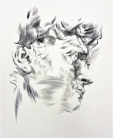 Александр Коряшкин (Графика печатная - 
                  30 x 30 см) Ciao michelangelo