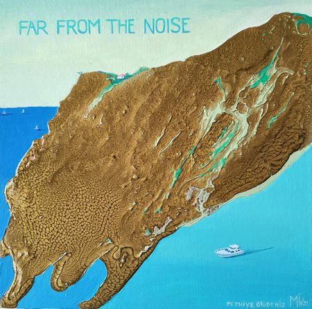 Маша Ив (Картина, живопись - 
                  25 x 25 см) Far from the noise