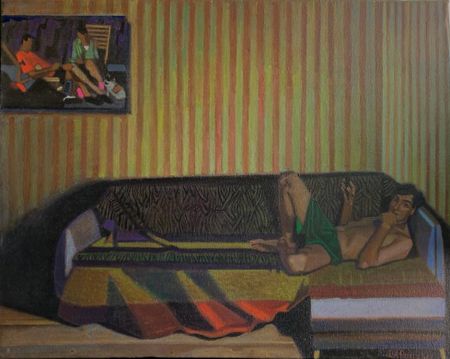 Иван Афонский (Картина, живопись - 
                  50 x 40 см) Жара