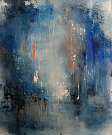 Катерина Горячева (Картина, живопись - 
                  50 x 60 см) Заканчивается гроза