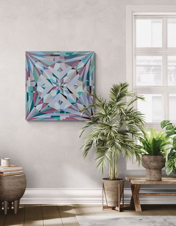 Марина Астахова (Картина, живопись - 
                  80 x 80 см) Crystal III