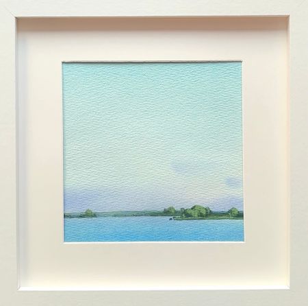 Александра Савина (Авторская графика - 
                  20 x 20 см) Май. Богинское озеро