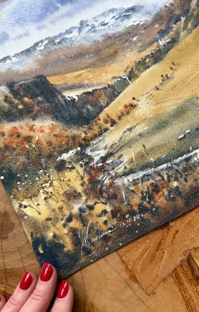 Жанна Губина (Авторская графика - 
                  36 x 26 см) Джилы-Су