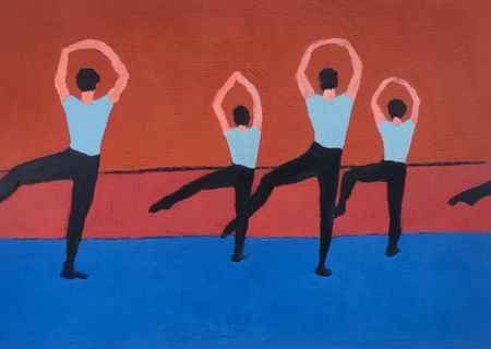 Дарья Петухова (Авторская графика - 
                  29.7 x 21 см) Балетный класс