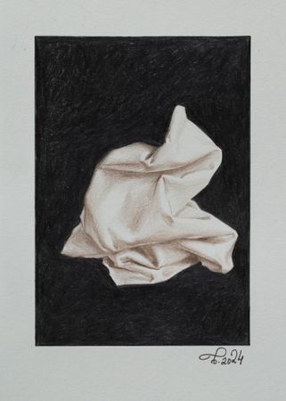 Виктор Пономаренко (Авторская графика - 
                  15 x 20.8 см) Драпировка — 6