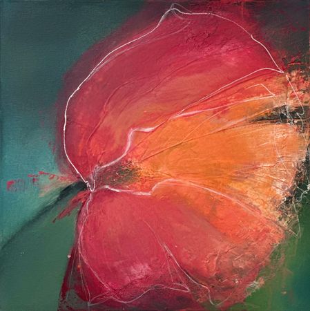 Елена Кашицына (Картина, живопись - 
                  50 x 50 см) Мак