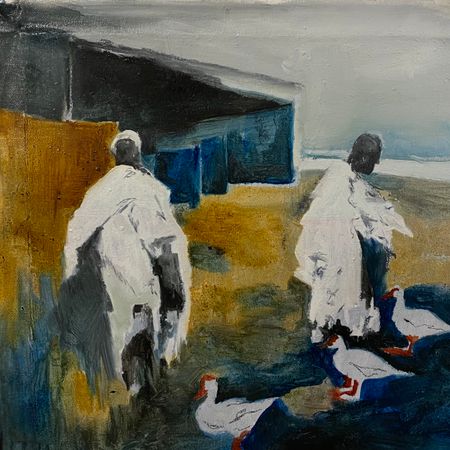 Елена Троянская (Картина, живопись - 
                  30 x 30 см) Без названия 2