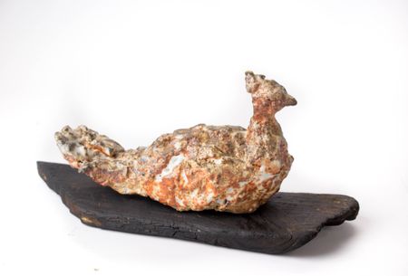 Анна Куняева (Скульптура - 
                  30 x 14 см) Pavo cristatus (павлин)