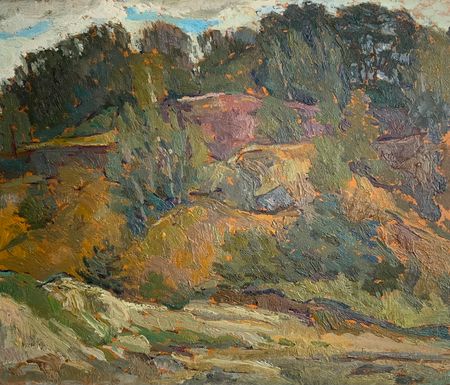 Елизавета Тульчинская (Авторская графика - 
                  35.4 x 30 см) Карьер. Этюд