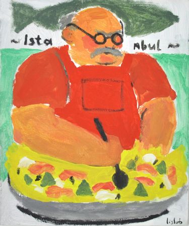 Любовь Лисицына (Картина, живопись - 
                  50 x 60 см) Суперповар