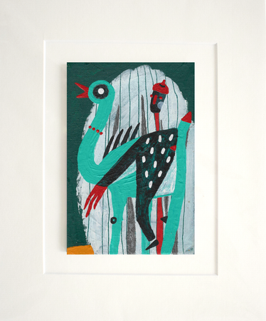 Лена Романовская (Авторская графика - 
                  22 x 27 см) Моё почтение