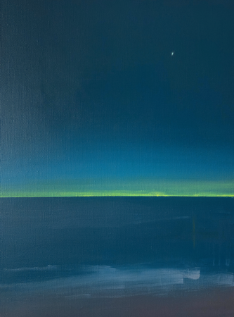 Александра Савина (Картина, живопись - 
                  60 x 80 см) Пляж. Ночь