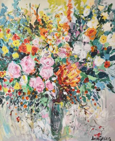 Анна Ганина (Картина, живопись - 
                  100 x 120 см) Summer in the vase