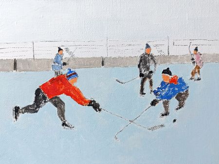 Дарья Петухова (Картина, живопись - 
                  24 x 18 см) Спортсмены