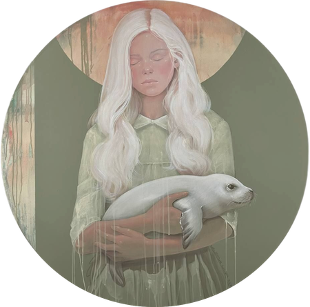 Лилия Валеева (Картина, живопись - 
                  120 x 120 см) Сохраняя