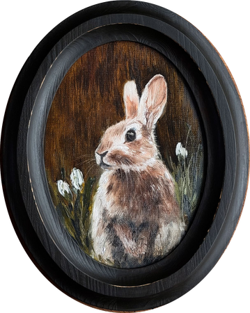 Светлана Юматова (Авторская графика - 
                  24 x 30 см) Ушастый заяц