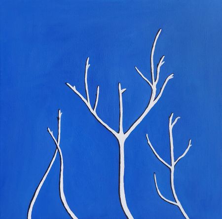 Оливия Лем (Картина, живопись - 
                  40 x 40 см) Деревья