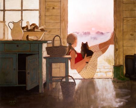 Андрей Аверьянов (Картина, живопись - 
                  100 x 80 см) Туман