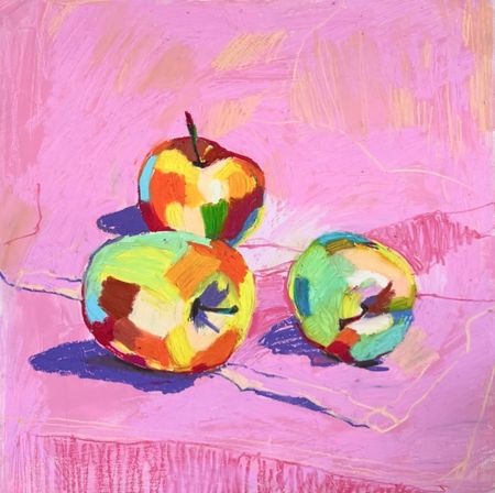 Эвелина Чернуцкая (Картина, живопись - 
                  50 x 50 см) Яблоки 1
