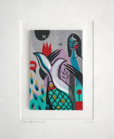 Лена Романовская (Авторская графика - 
                  22 x 27 см) Ожидание