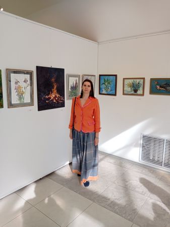 Елена Санина (Картина, живопись - 
                  40 x 40 см) Ландыши
