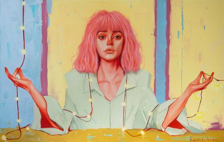 Полина Раскольникова (Картина, живопись - 
                  110 x 80 см) В ожидании чуда (The waiting for a miracle)