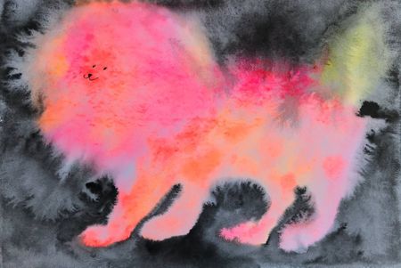 Катя Лесун (Авторская графика - 
                  20.7 x 14.5 см) neon doggo cutie vol.1