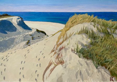 Алексей Кротов (Авторская графика - 
                  42 x 30 см) Дюны. Куршская коса