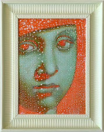 Ольга Рикун (Картина, живопись - 
                  36 x 46 см) Drops. Оммаж Франческо Мельци