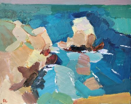 Олеся Лишаева (Картина, живопись - 
                  50 x 40 см) Камни