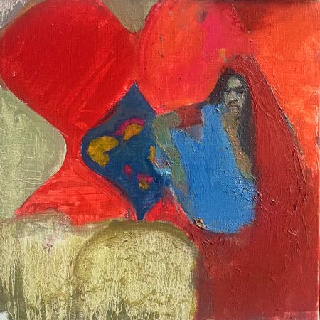 Мария Волкова (Картина, живопись - 
                  30 x 30 см) Индия