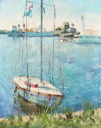 Регина Буглеева (Авторская графика - 
                  40 x 50 см) Кронштадт